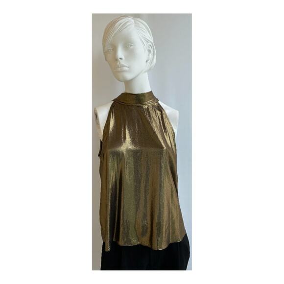 Gold sz M Generation Love NYC top - Picture 2 of 9